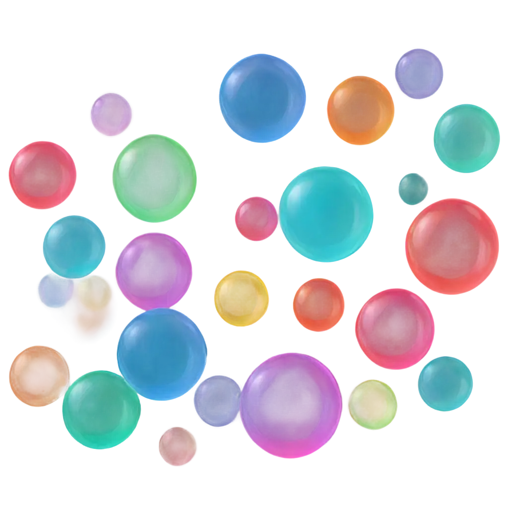 Vibrant-MultiColor-Bubbles-PNG-Image-for-Creative-Projects