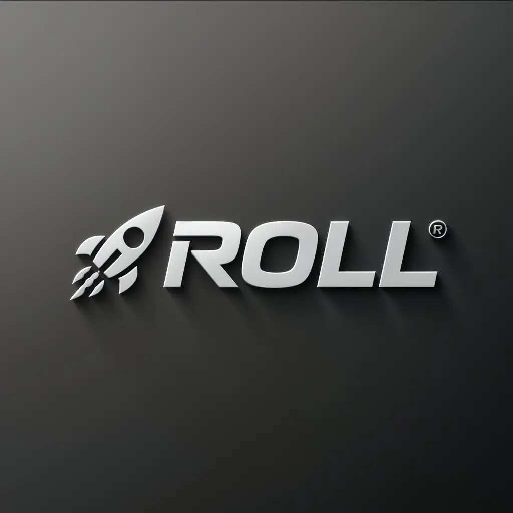 LOGO-Design-For-Roll-Little-Rocket-Symbol-with-Tech-Feel-for-Sports-Fitness-Industry