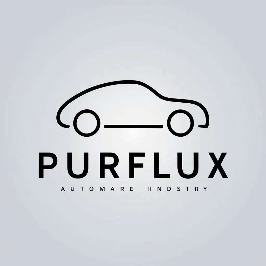 LOGO-Design-for-PurFlux-Minimalistic-Car-Symbol-for-Automotive-Industry