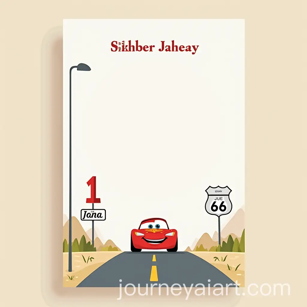 Disney-Cars-1st-Birthday-Party-Invitation-with-Route-66-Theme