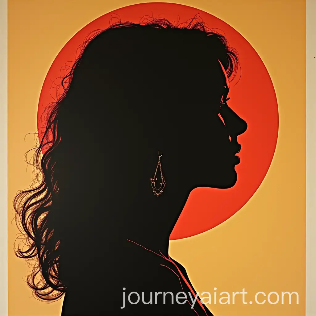 Silhouette-of-Woman-in-70s-Style-Poster