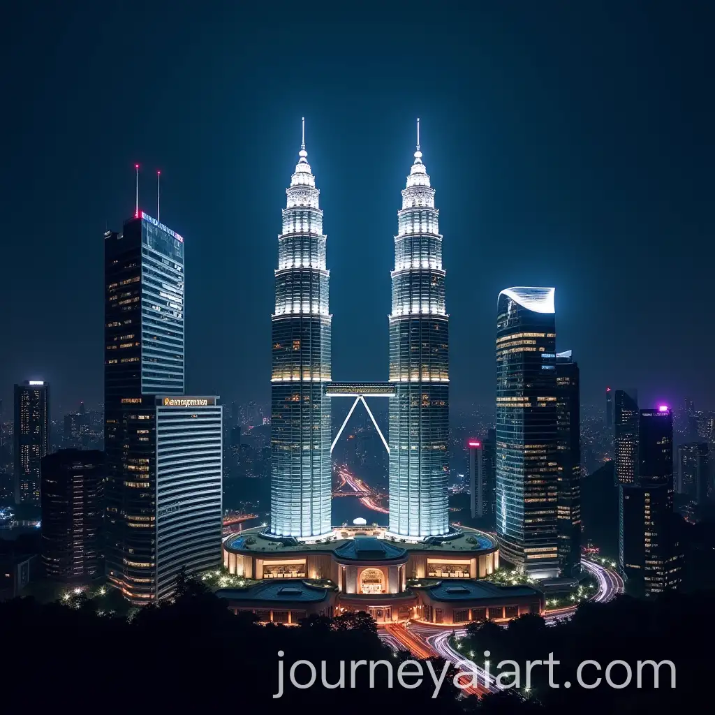 Hyper-Realistic-Night-Cityscape-of-Kuala-Lumpur-with-Petronas-and-Menara-Kuala-Lumpur