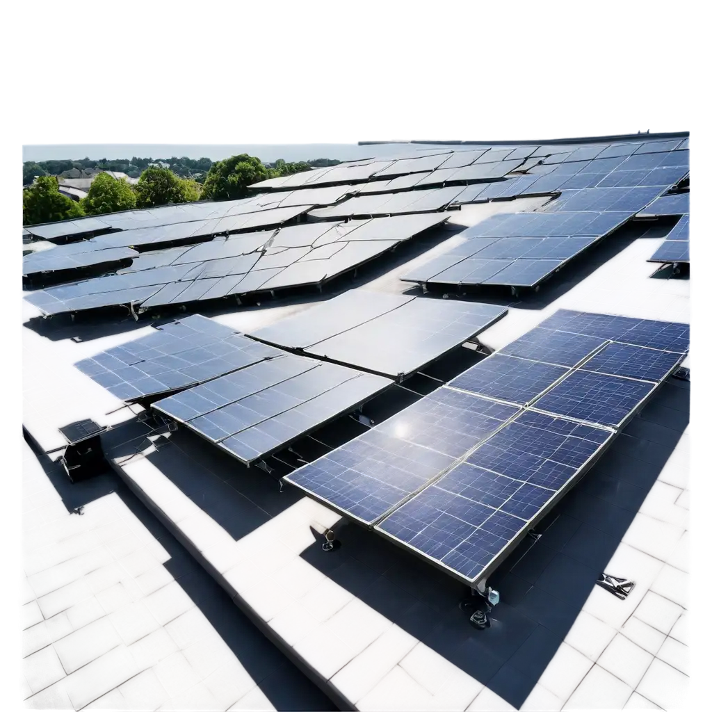 Realistic-Solar-Rooftop-Installation-PNG-HighQuality-Image-of-Solar-Panels-on-a-Residential-Building