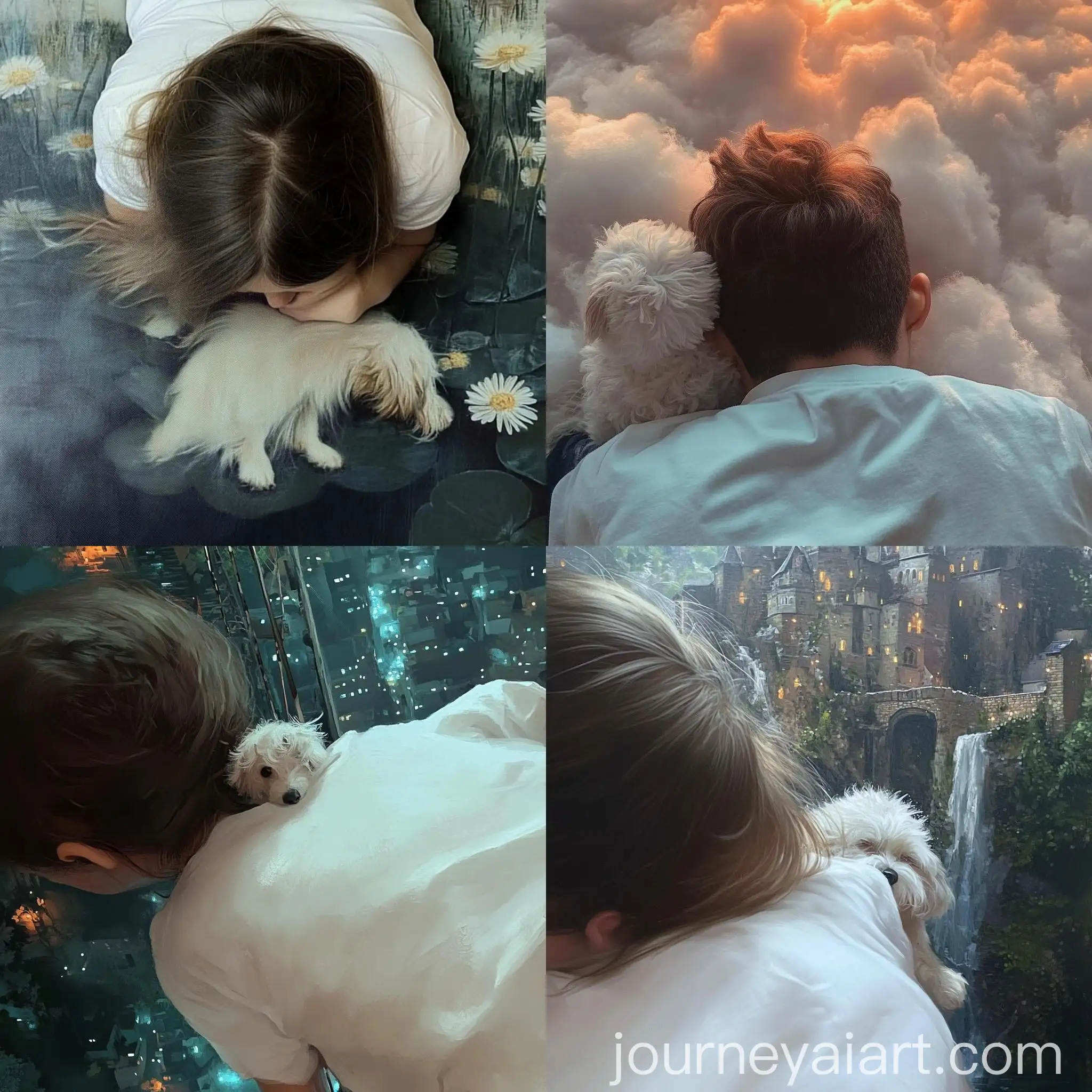 Serene-Beach-Sunset-with-Palm-Trees-and-Ocean-Waves