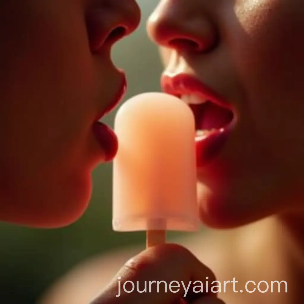 CloseUp-of-Womans-Lips-Licking-Bright-Popsicle-in-Sensual-Moment
