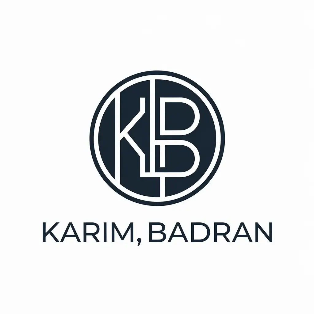 LOGO-Design-For-Karim-Badran-Circle-Symbol-with-a-Modern-Touch