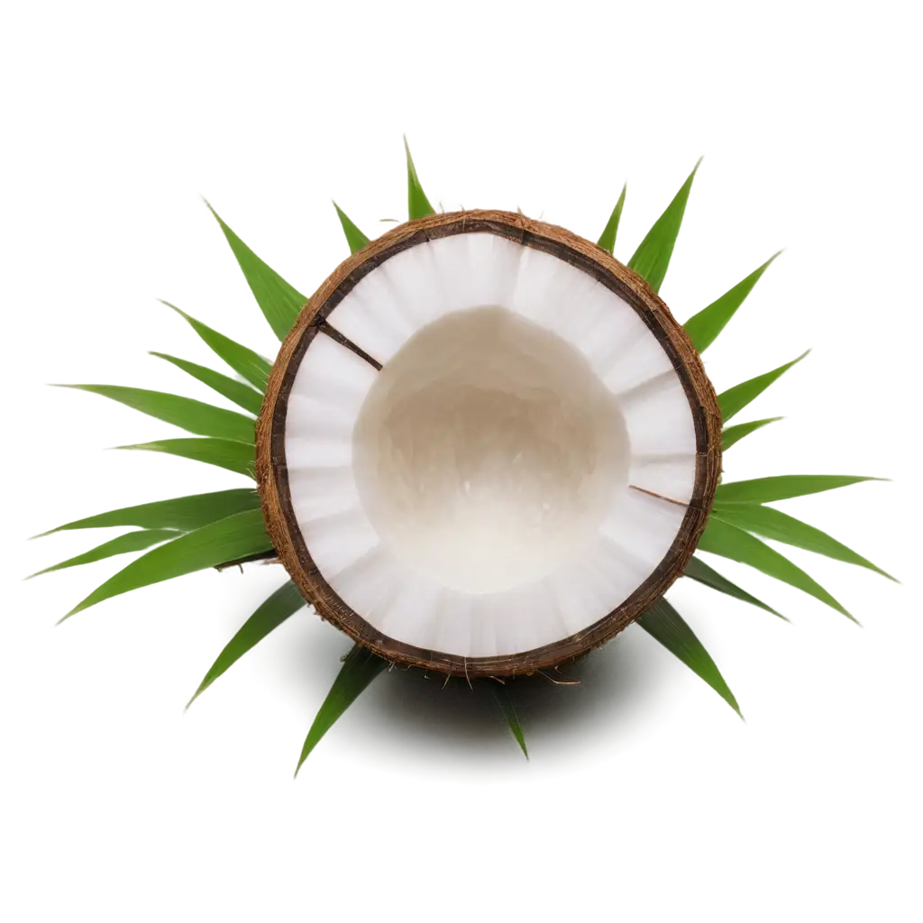 Stunning-Coconut-Half-Cut-PNG-Top-View-for-HighQuality-Visuals