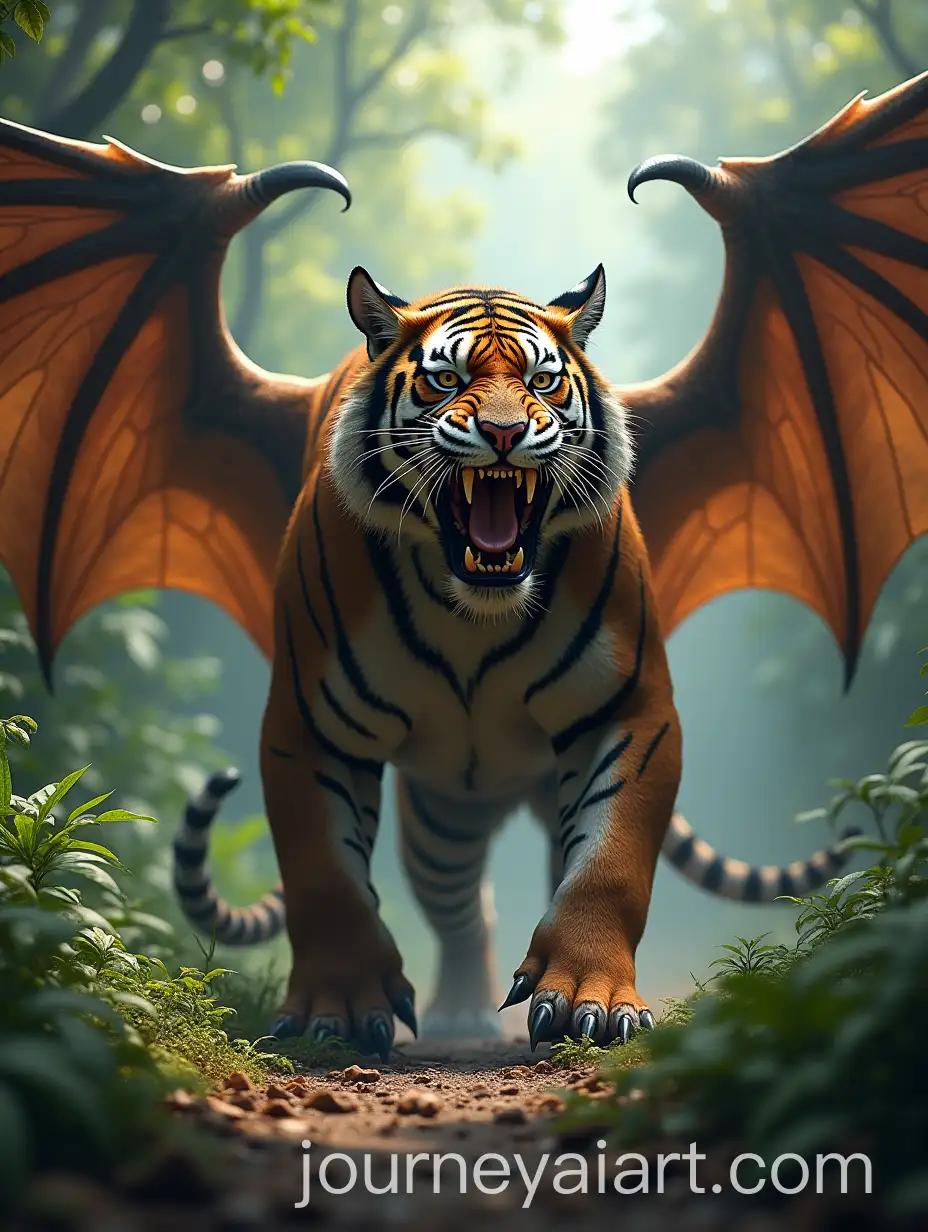 Gigantic-Hybrid-Beast-with-Bat-Wings-Roaring-inAI-Image-Expansion-Jungle-Clearing