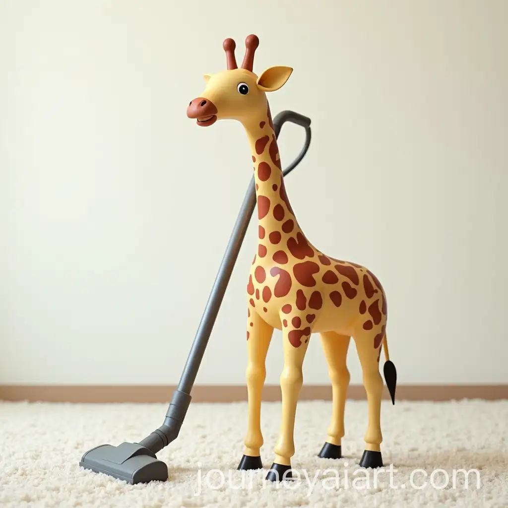 GiraffeShaped-Vacuum-Cleaner-Design-on-Light-Carpet