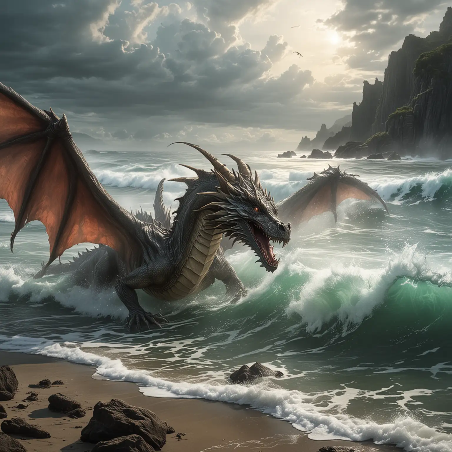 Majestic-Lung-Dragon-Soaring-Above-the-Waves