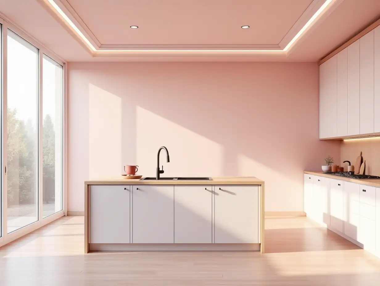 Modern-Minimalist-Kitchen-with-Soft-Pink-Tones-and-Natural-Light