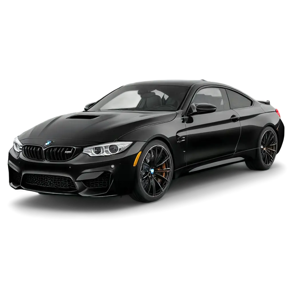 bmw m4 competition black color with white wings