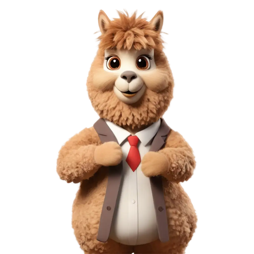 Animated-PNG-Image-of-a-Teacher-Alpaca-Engaging-and-Educational-Visual-Content