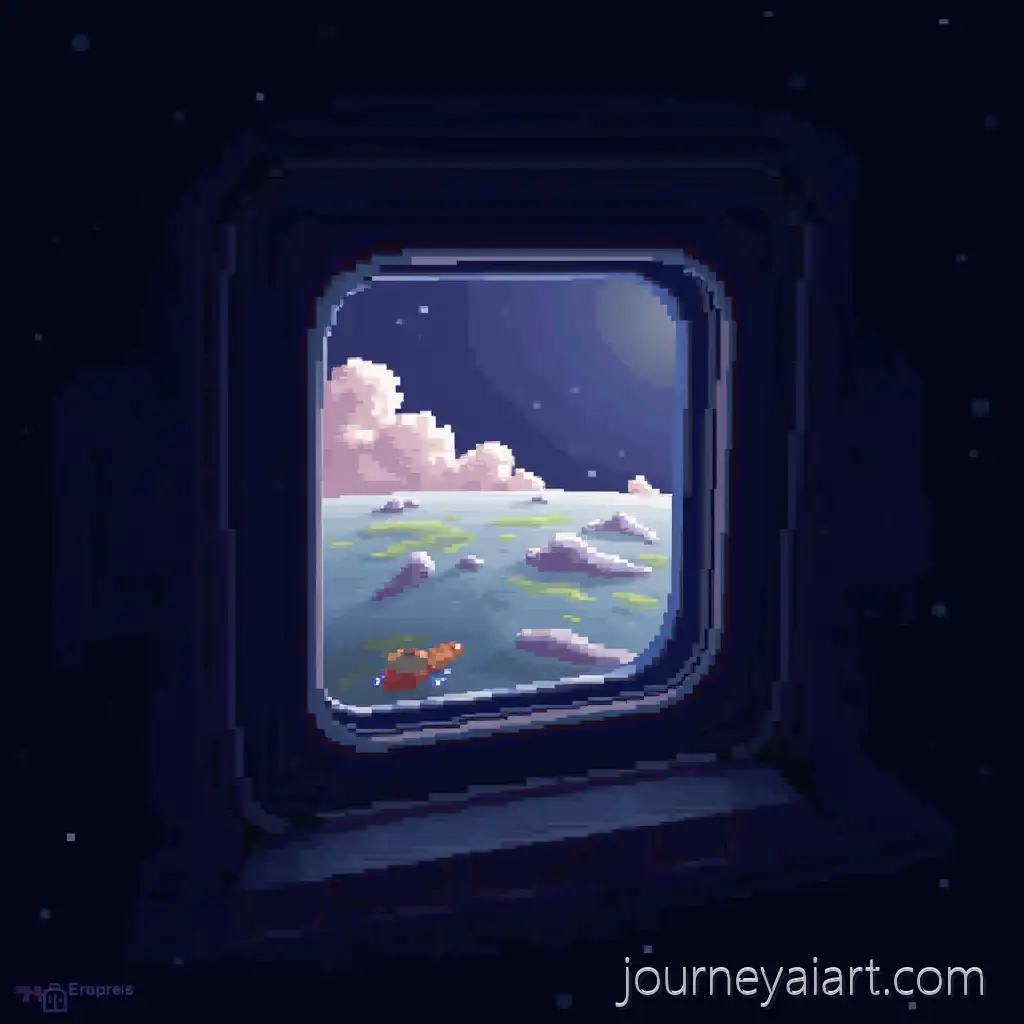 8Bit-Style-SpaceSpace-scene-8bit-style-Scene-with-Dynamic-Light-and-Shadows-from-Spaceship-Window