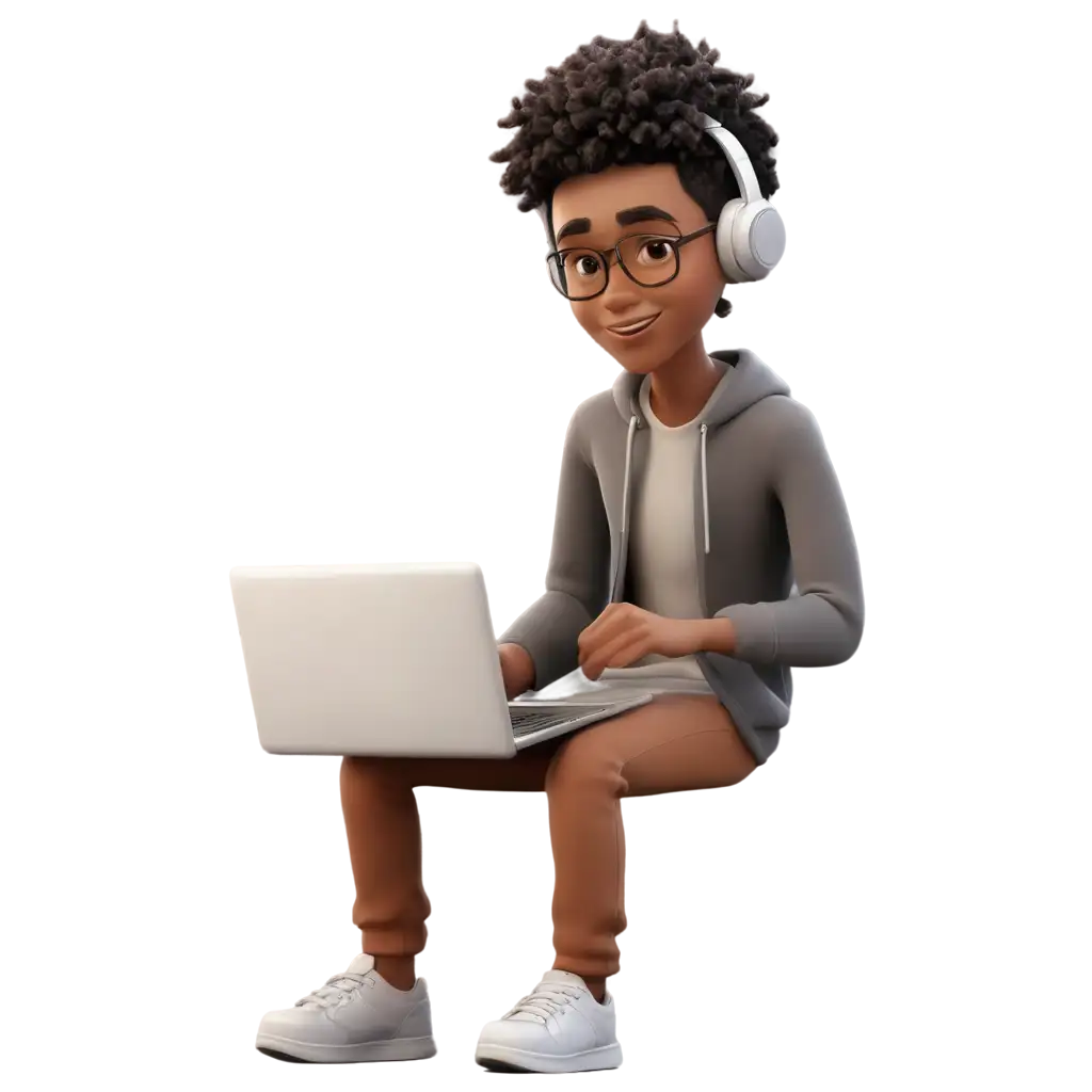 PNG-Animation-of-a-Person-Using-a-Laptop-HighQuality-Versatile-Digital-Image