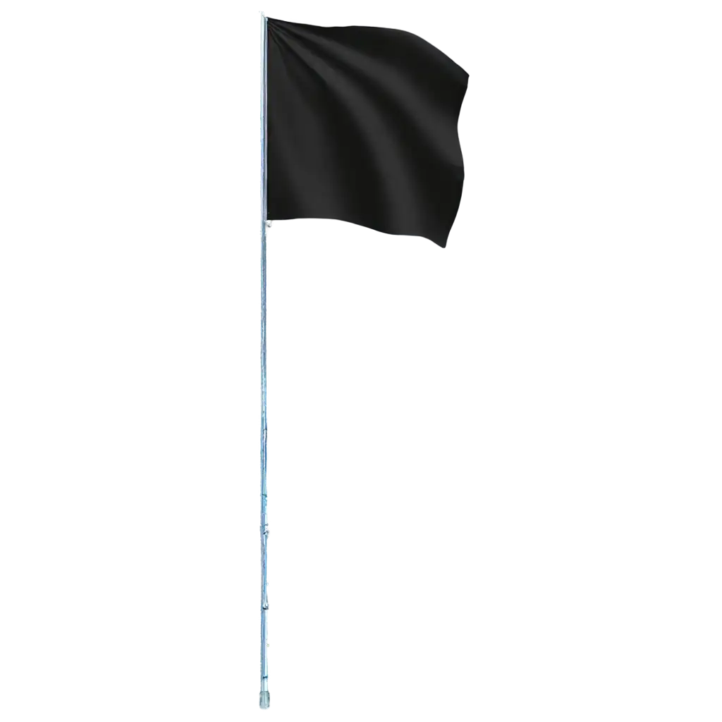 Black-Flag-on-Flag-Pole-PNG-Image-HighQuality-and-Transparent-Format-for-Versatile-Use