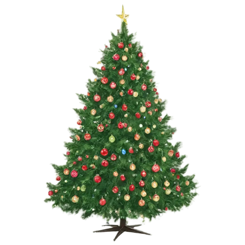 Beautiful-Furry-New-Years-Tree-PNG-Perfect-for-Festive-Designs-and-Holiday-Decor