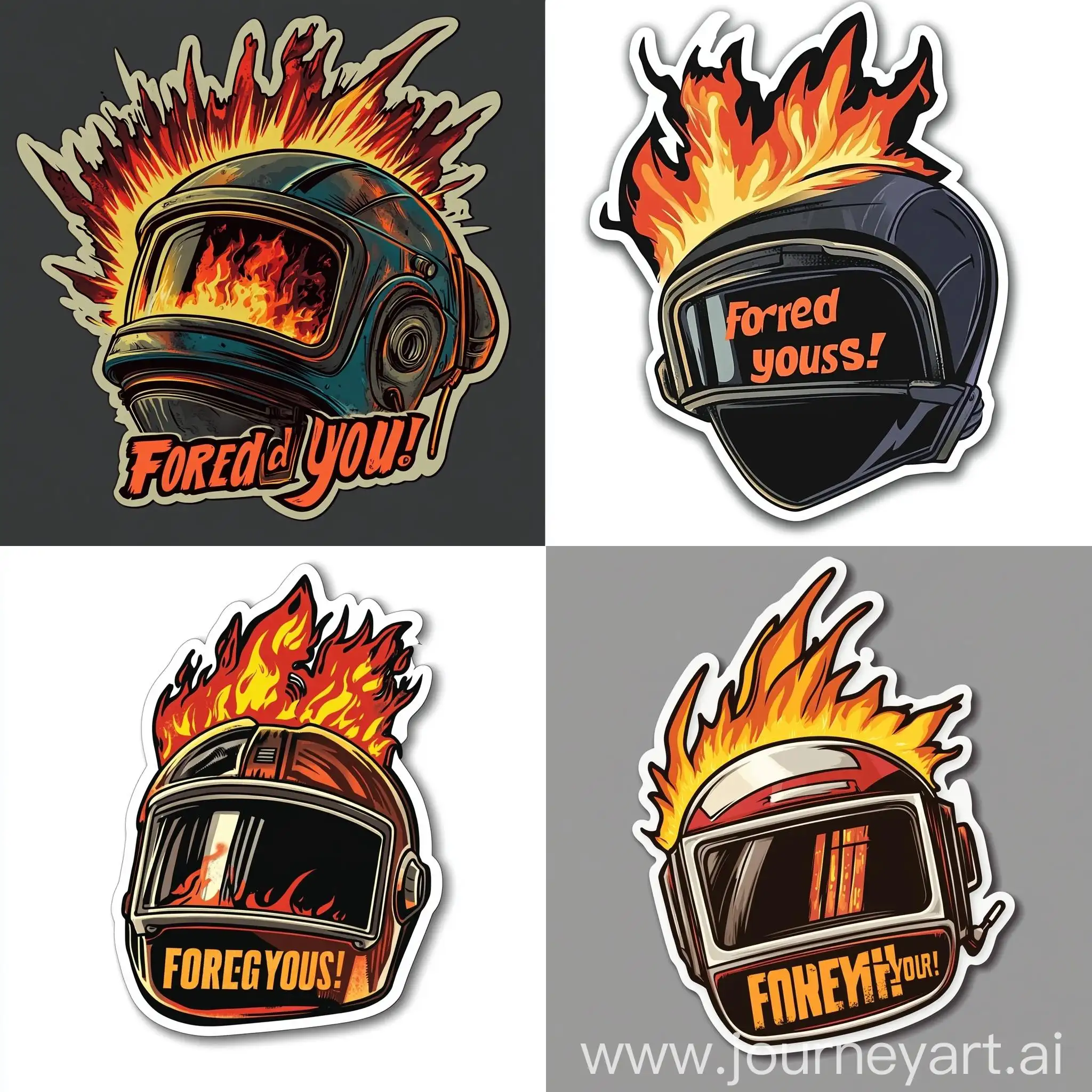 Fiery-Welding-Helmet-Sticker-Forged-Life-and-Yours