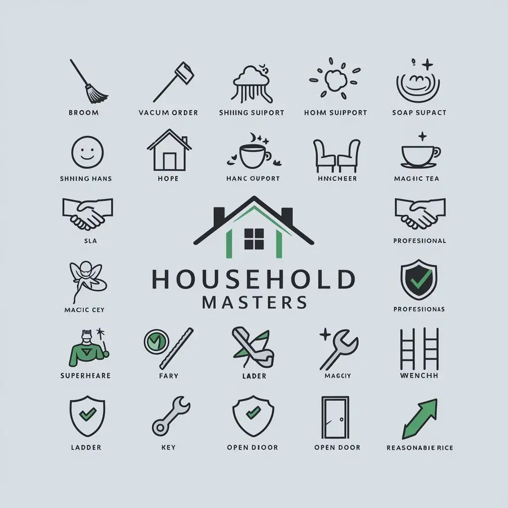 LOGO-Design-For-Household-Masters-Cleanliness-and-Order-with-Home-Comfort-and-Trust-Elements