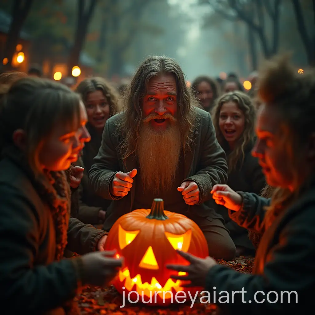 Hobbits-Celebrating-Halloween-Festivities