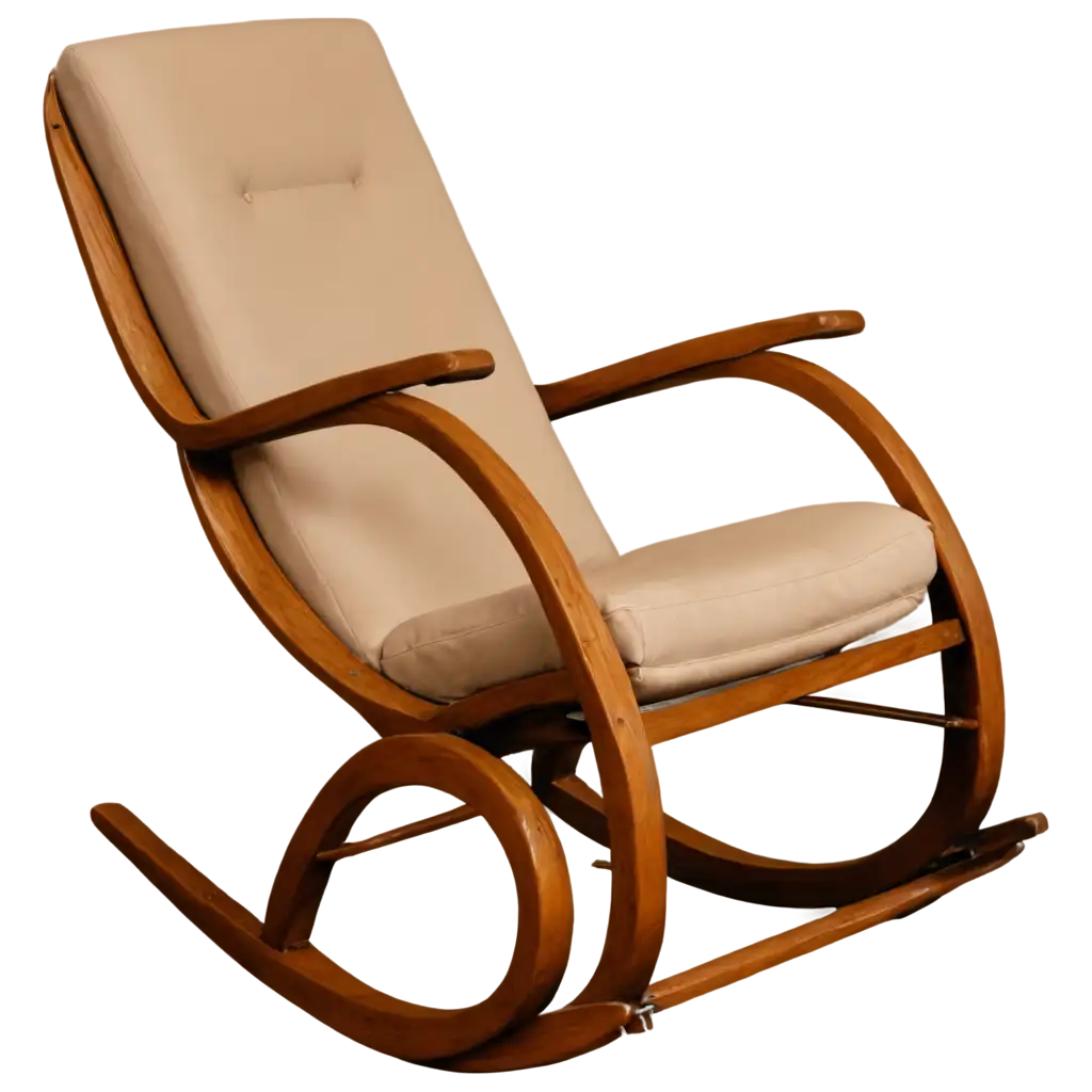 Comfort-and-Charm-PNG-Image-of-a-Rocking-Chair-for-Cozy-Home-Decor