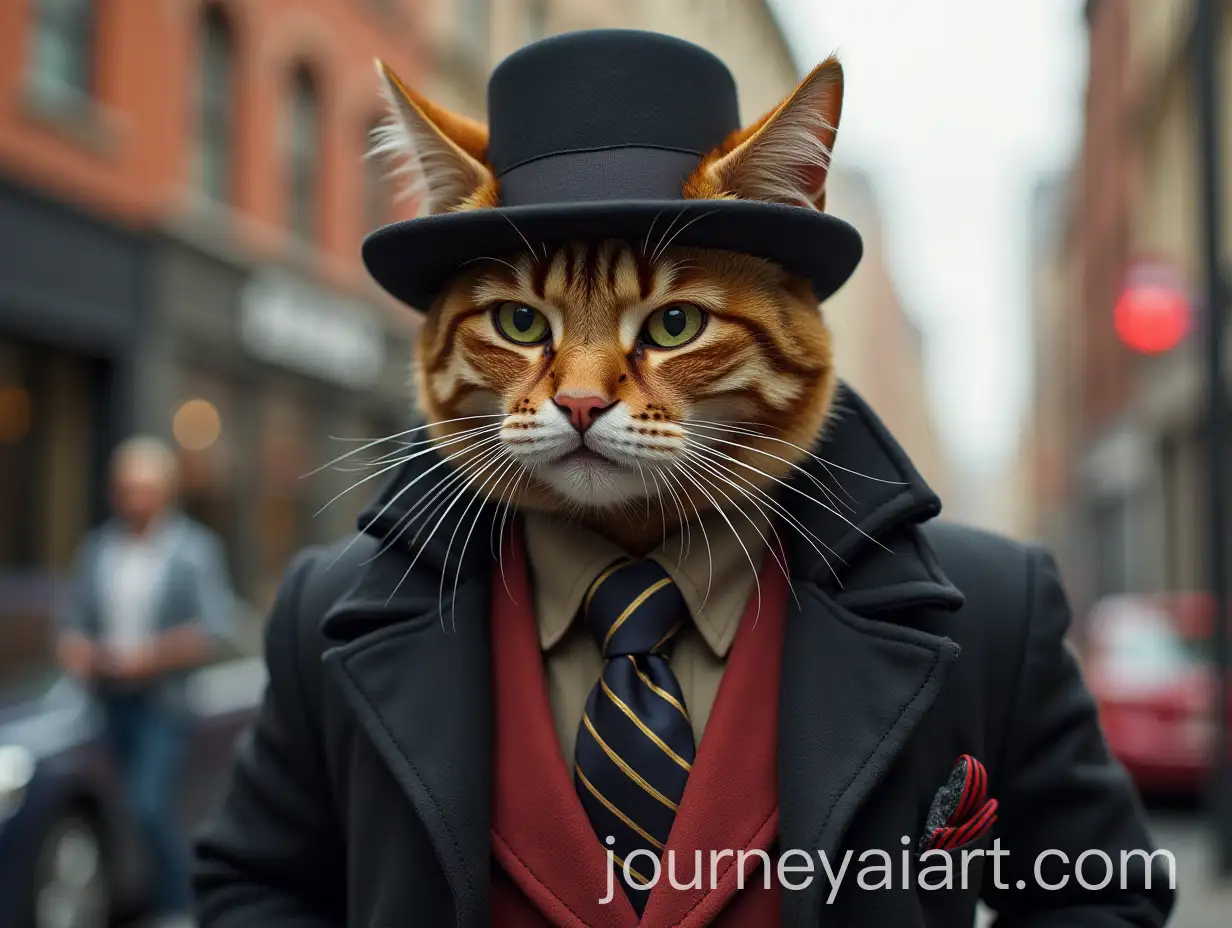 Stylish-Cat-Man-Embracing-Urban-Dandy-Fashion