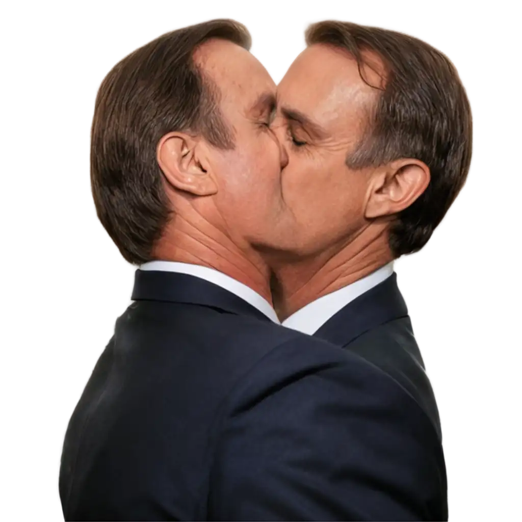 PNG-Image-of-Bolsonaro-Kissing-the-President-of-Brazil-A-Unique-Political-Art-Piece