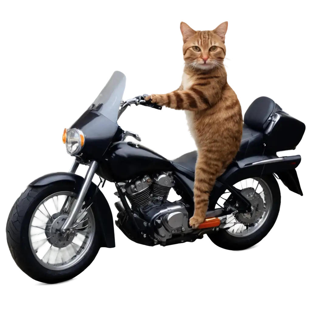 Dynamic-Cat-on-Motorcycle-PNG-Image-Unveiling-the-Thrill-and-Detail