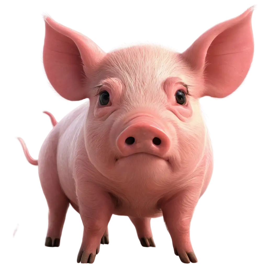 Realistic-Cartoon-Pig-PNG-Cute-Character-Design-for-Digital-Media