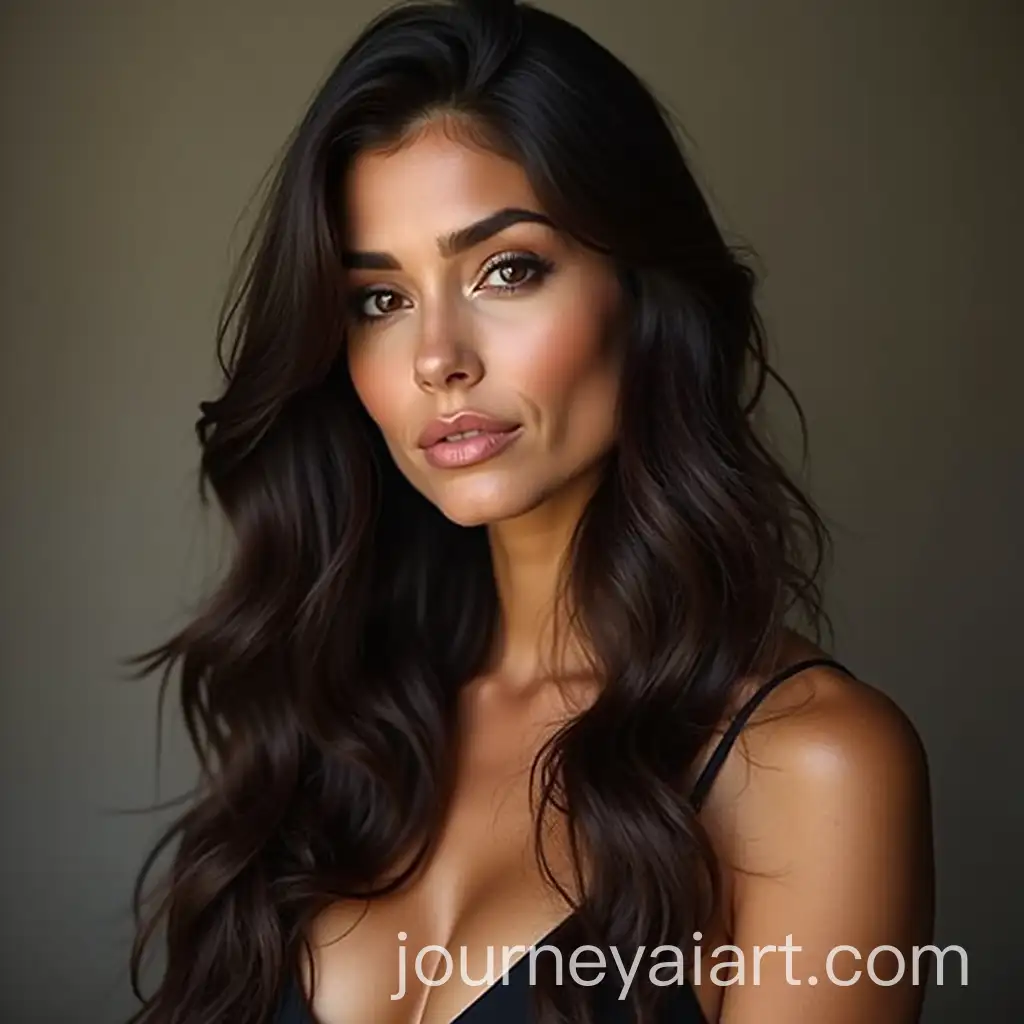 Elegant-50YearOld-Brunette-with-Flowing-Hair