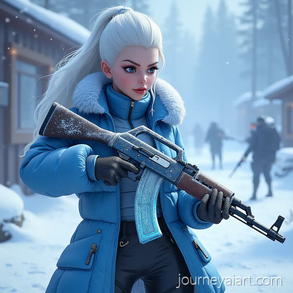 Luna-Snow-from-Marvel-Rivals-Holding-IceAI-Image-Prompt-ExpansionCovered-AK47-in-Dust-II-Battle-Scene