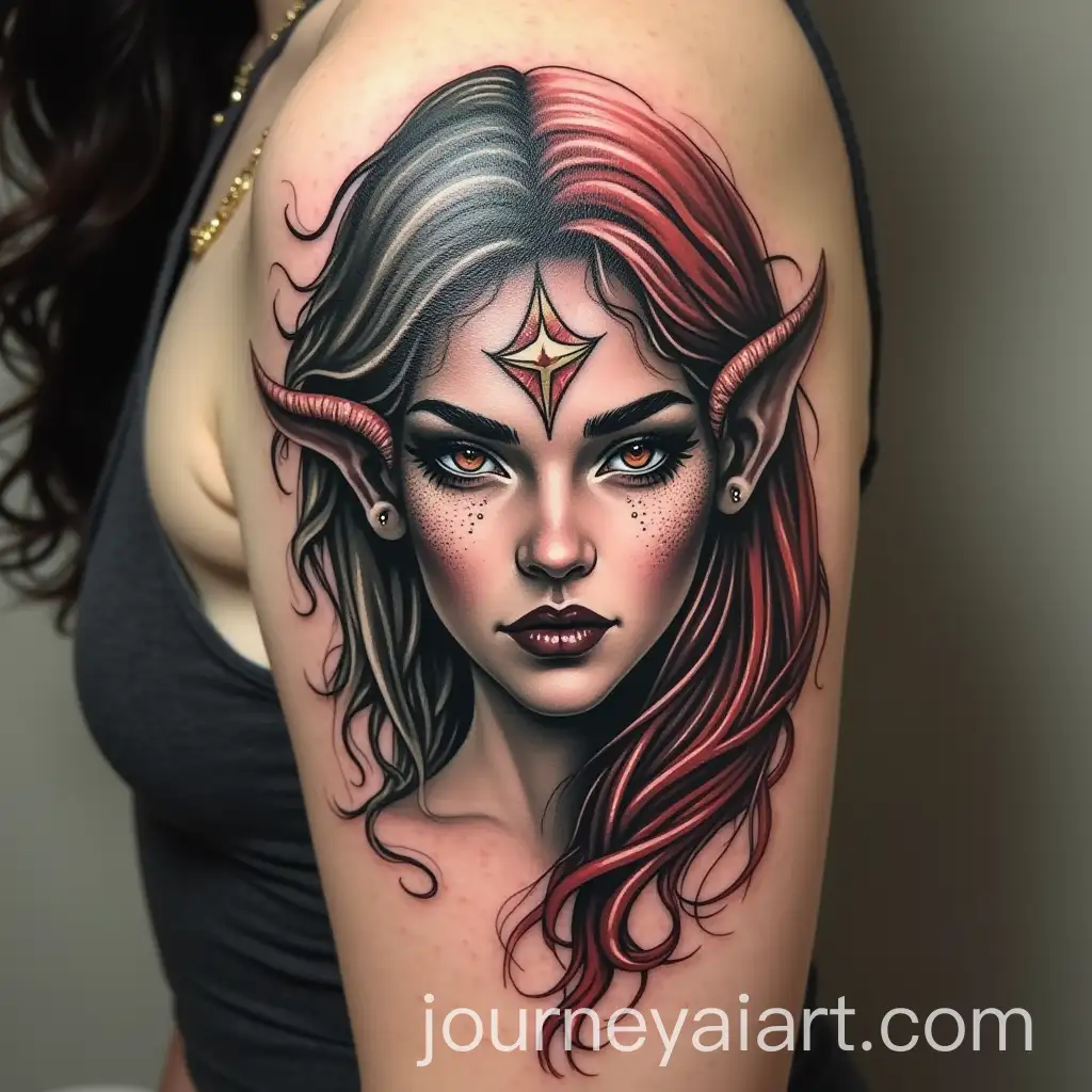 Half-Angel-Half-Demon-Woman-Tattoo-Concept