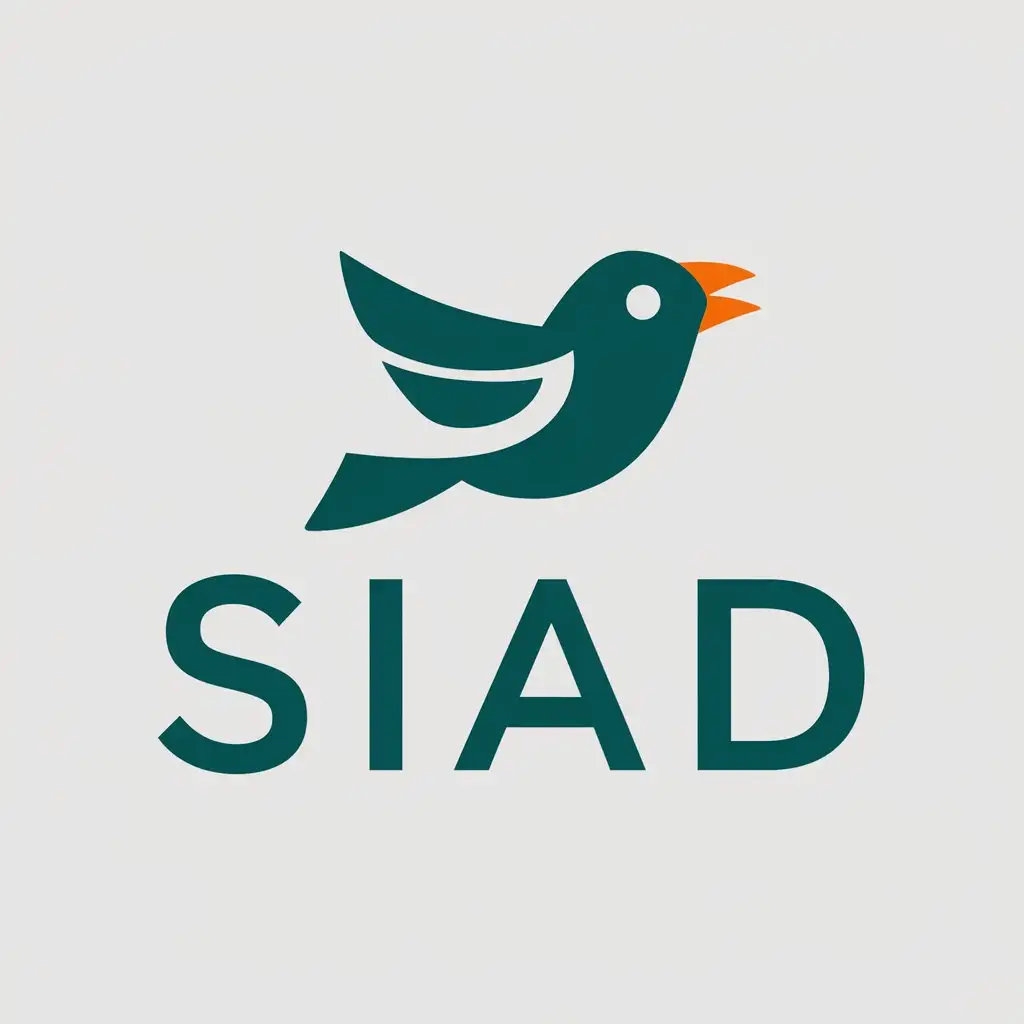 LOGO Design for SIAD Elegant Bird Symbol for Nonprofit Organization