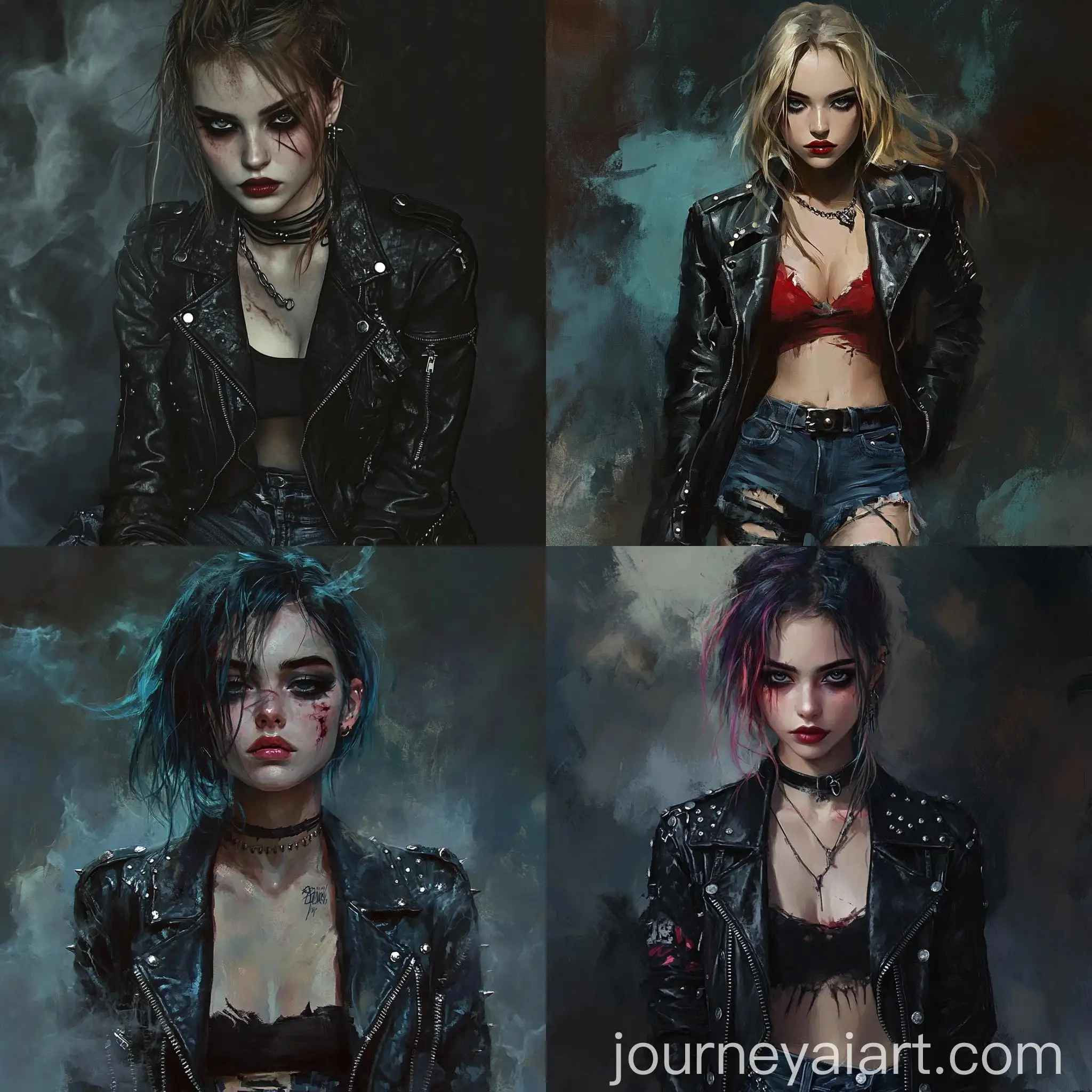 Rebellious-Grunge-Girl-in-Leather-Jacket-and-Ripped-Jeans