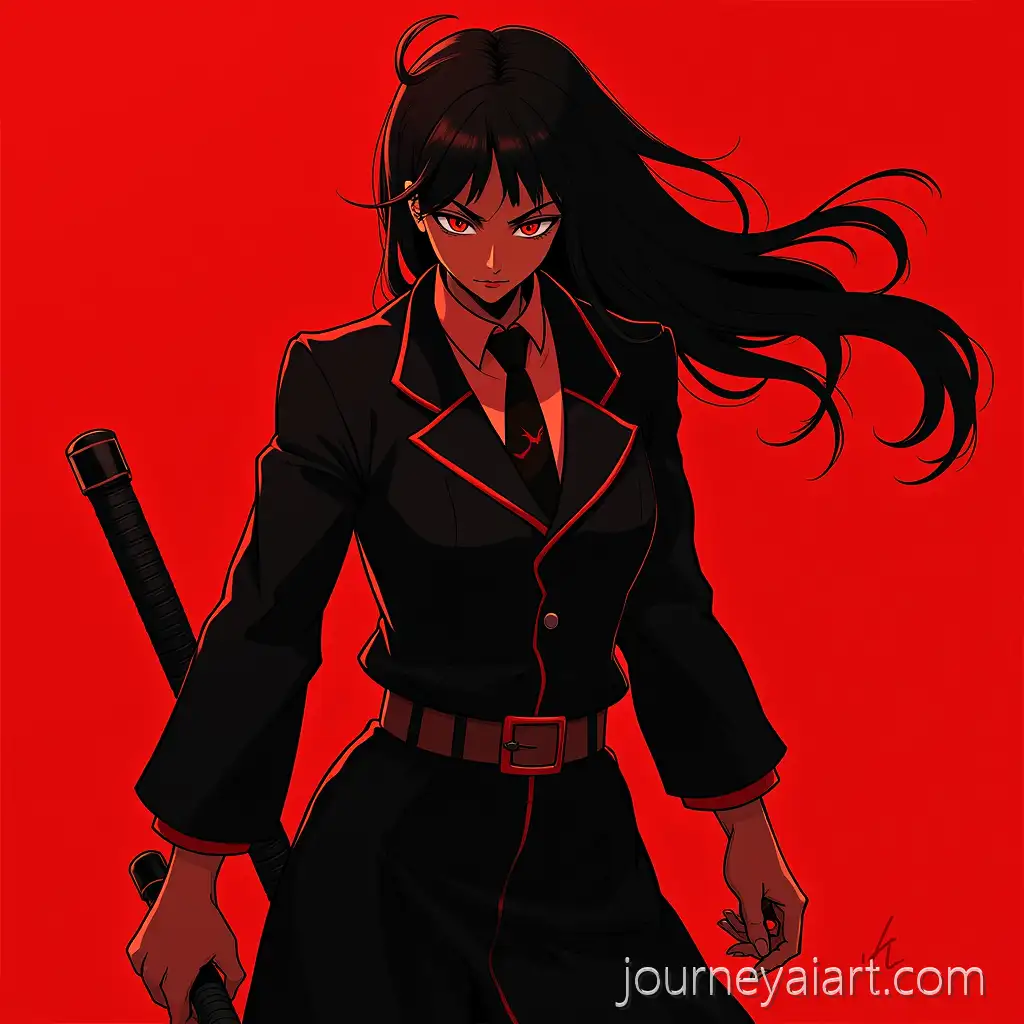 Intense-Anime-Character-in-Red-and-Black-Armor-Preparing-for-Battle