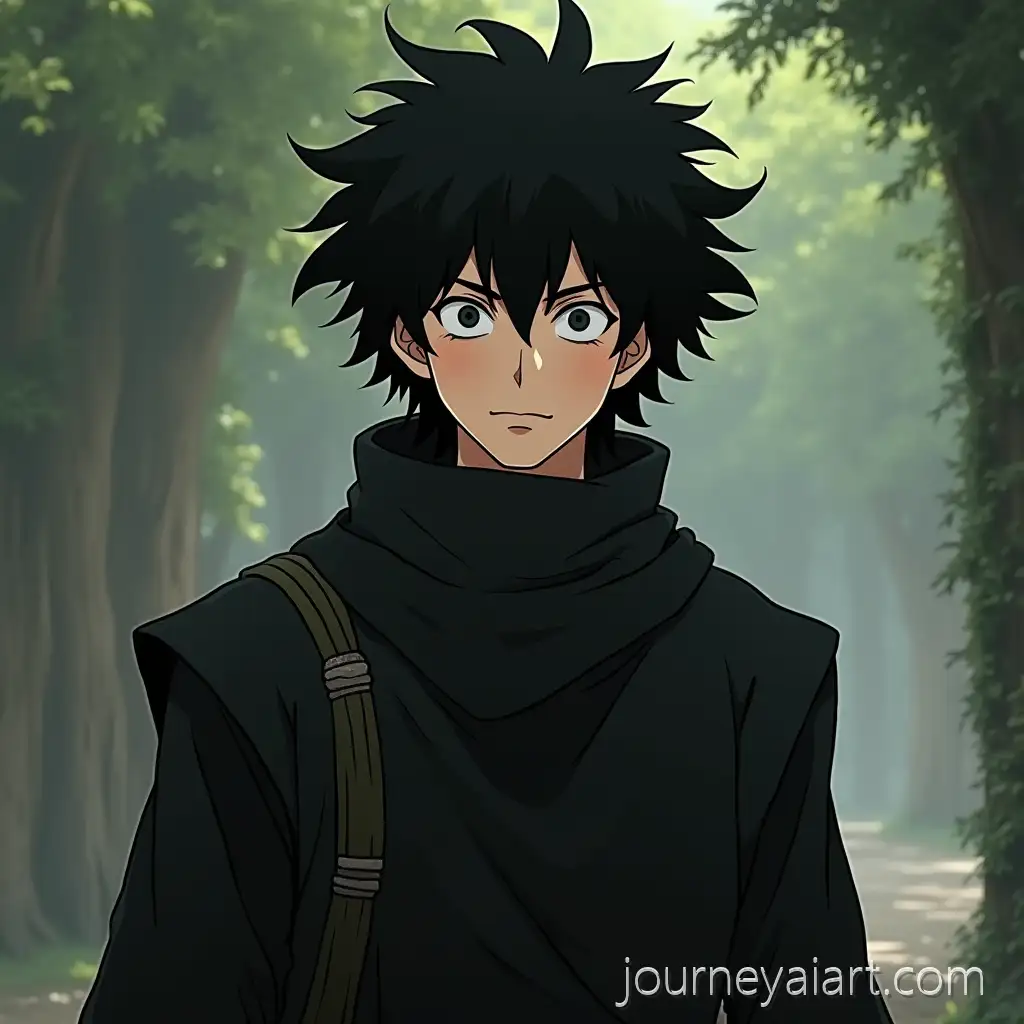 Middle-Eastern-Character-in-Black-Attire-Inspired-by-Howls-Moving-Castle-in-Ghibli-Style