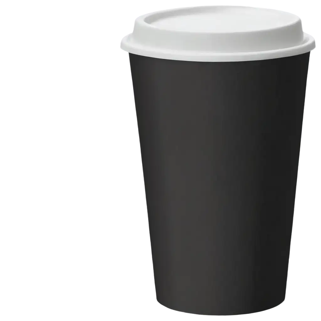 HighQuality-PNG-Image-of-a-Black-Paper-Coffee-Cup-for-Versatile-Use