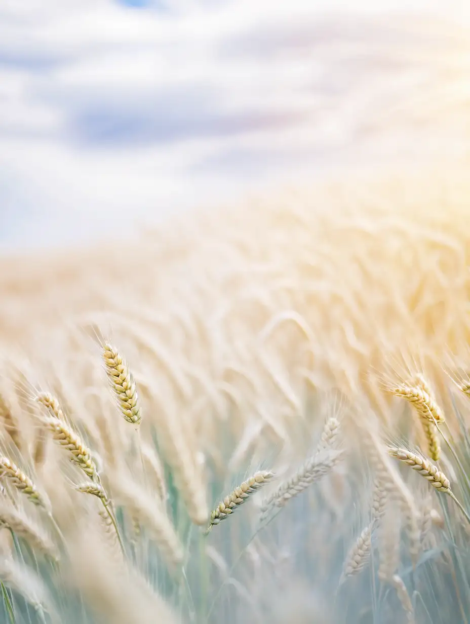 Digital Photography Background Blurred Wheat Field with Clear Path