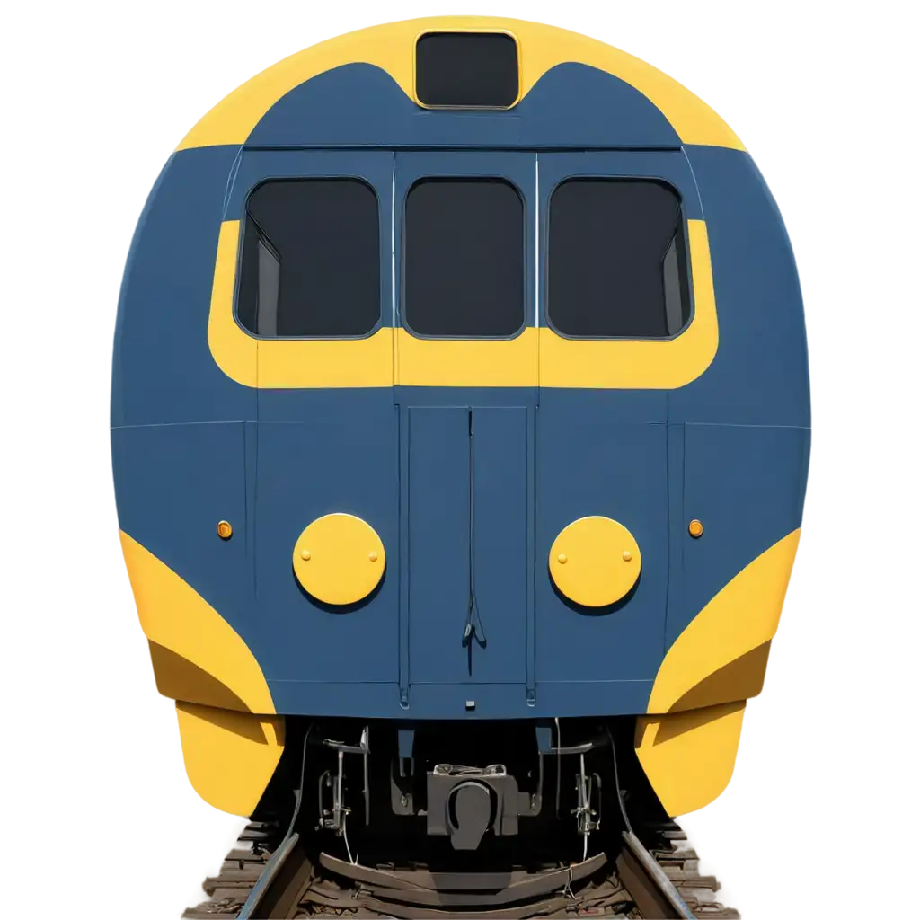 Detailed-Navy-Blue-and-Honey-Mustard-Yellow-Train-PNG-Image