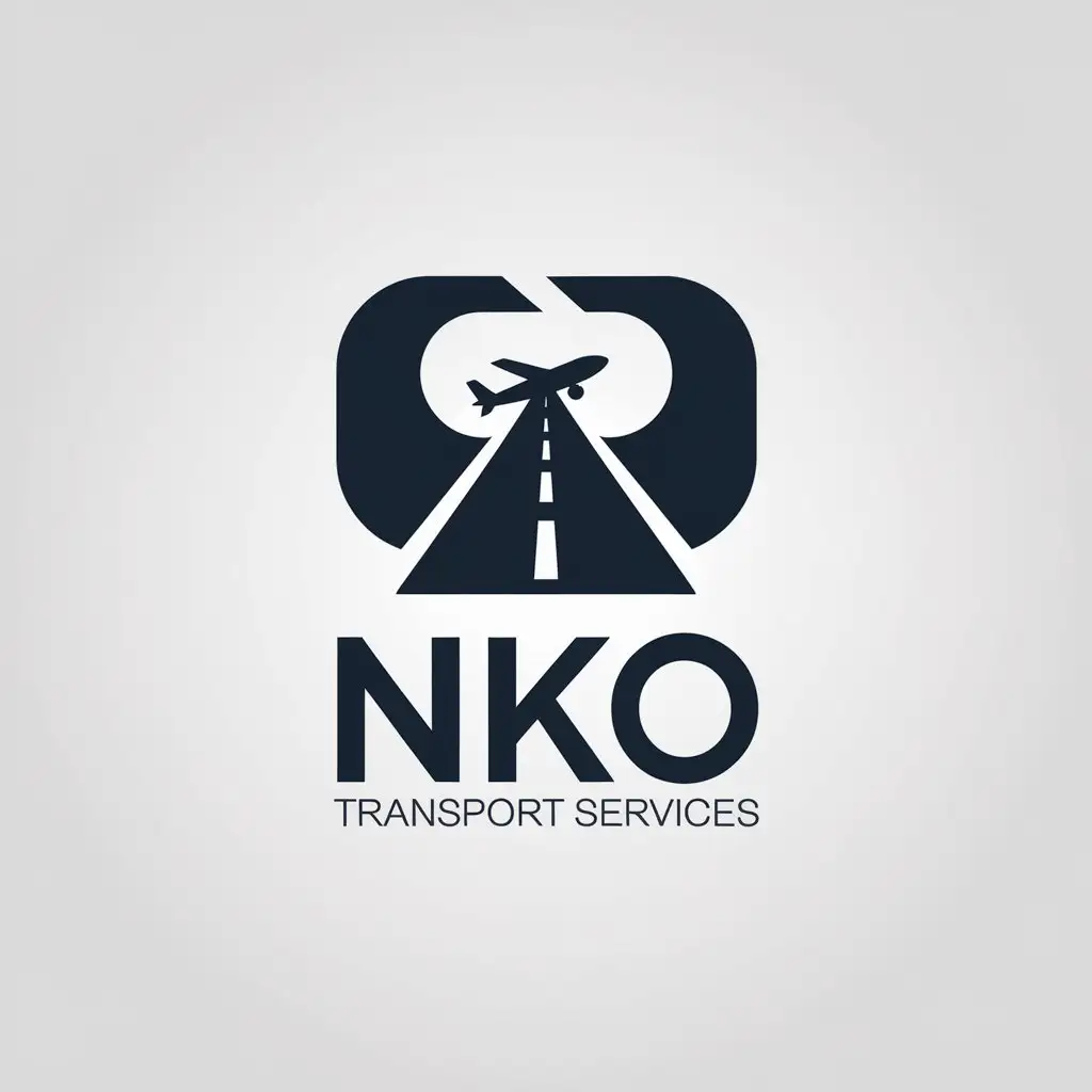 LOGO Design for NKO Transport Services Minimalistic TravelThemed with Hyundai Staria Executive Influence