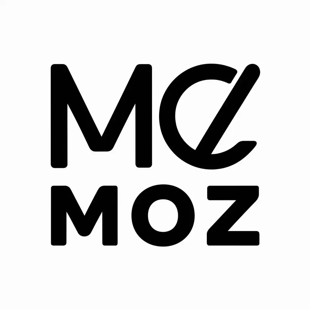 a vector logo design,with the text "Moz", main symbol:streamers,Moderate,clear background