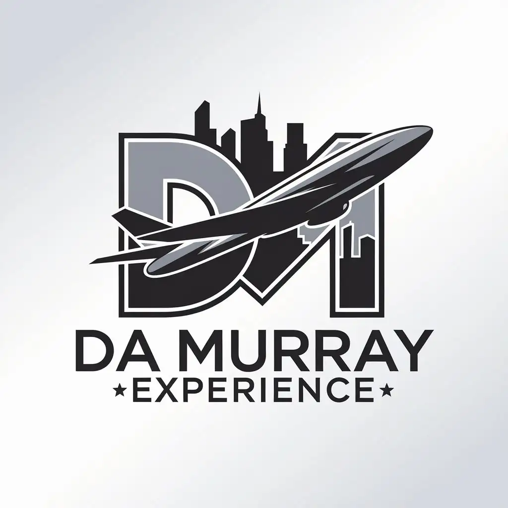 LOGO Design for Da Murray Experience Plane City and Travel Theme for Entertainment Industry