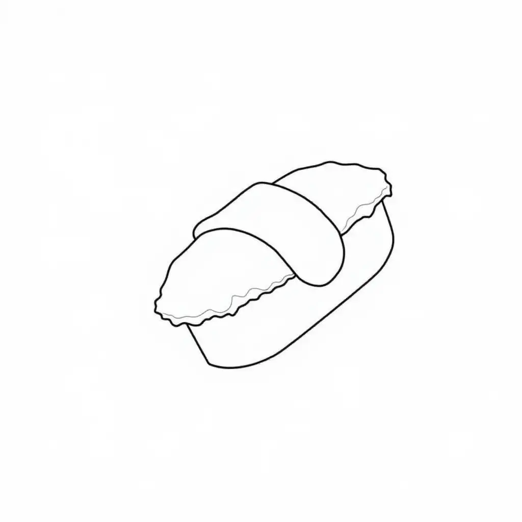 Korean-Kimbap-Coloring-Book-with-Thick-Black-Lines-for-Creative-Fun