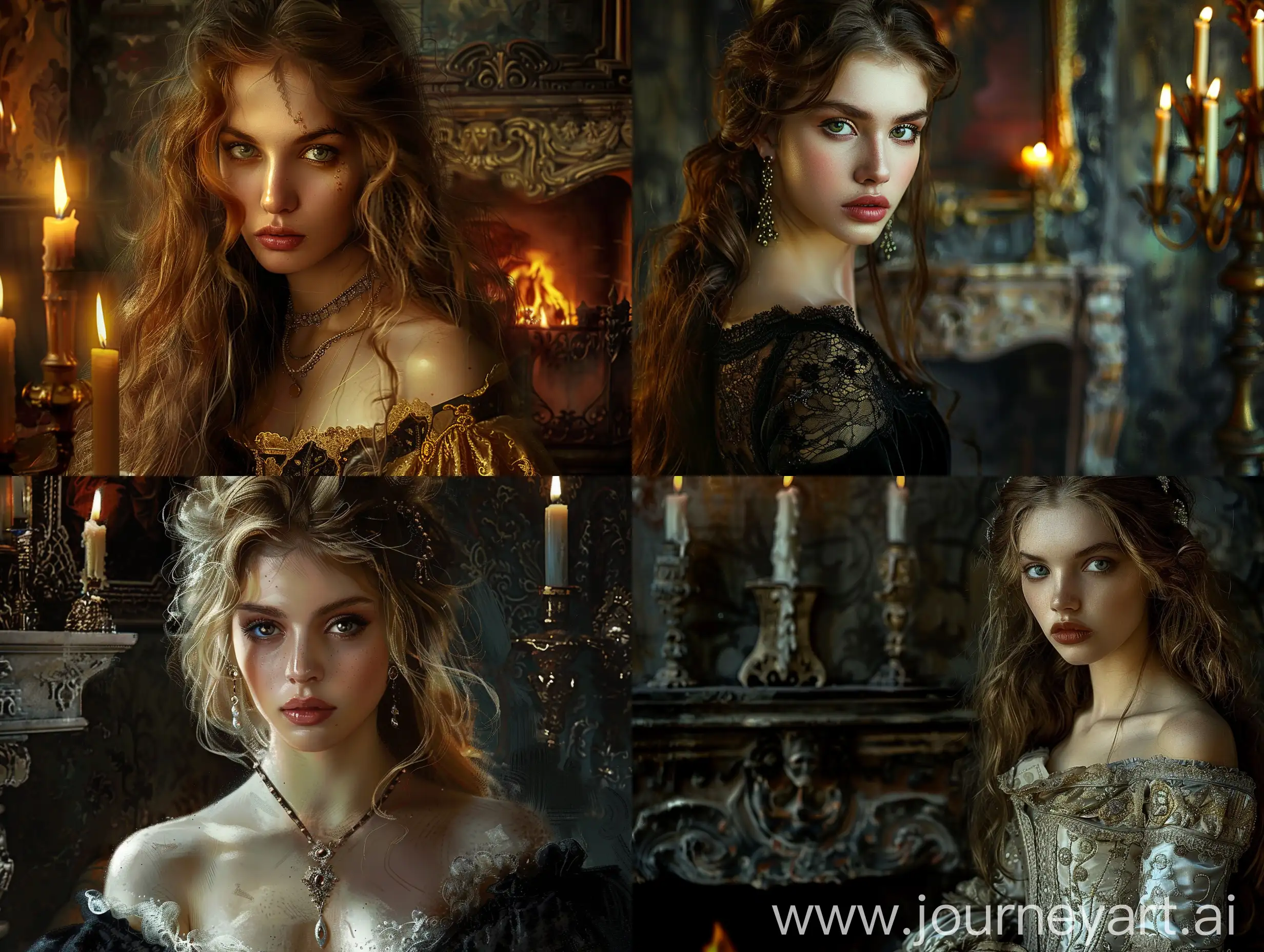 Melancholic-Gothic-Beauty-in-Luxurious-Renaissance-Attire