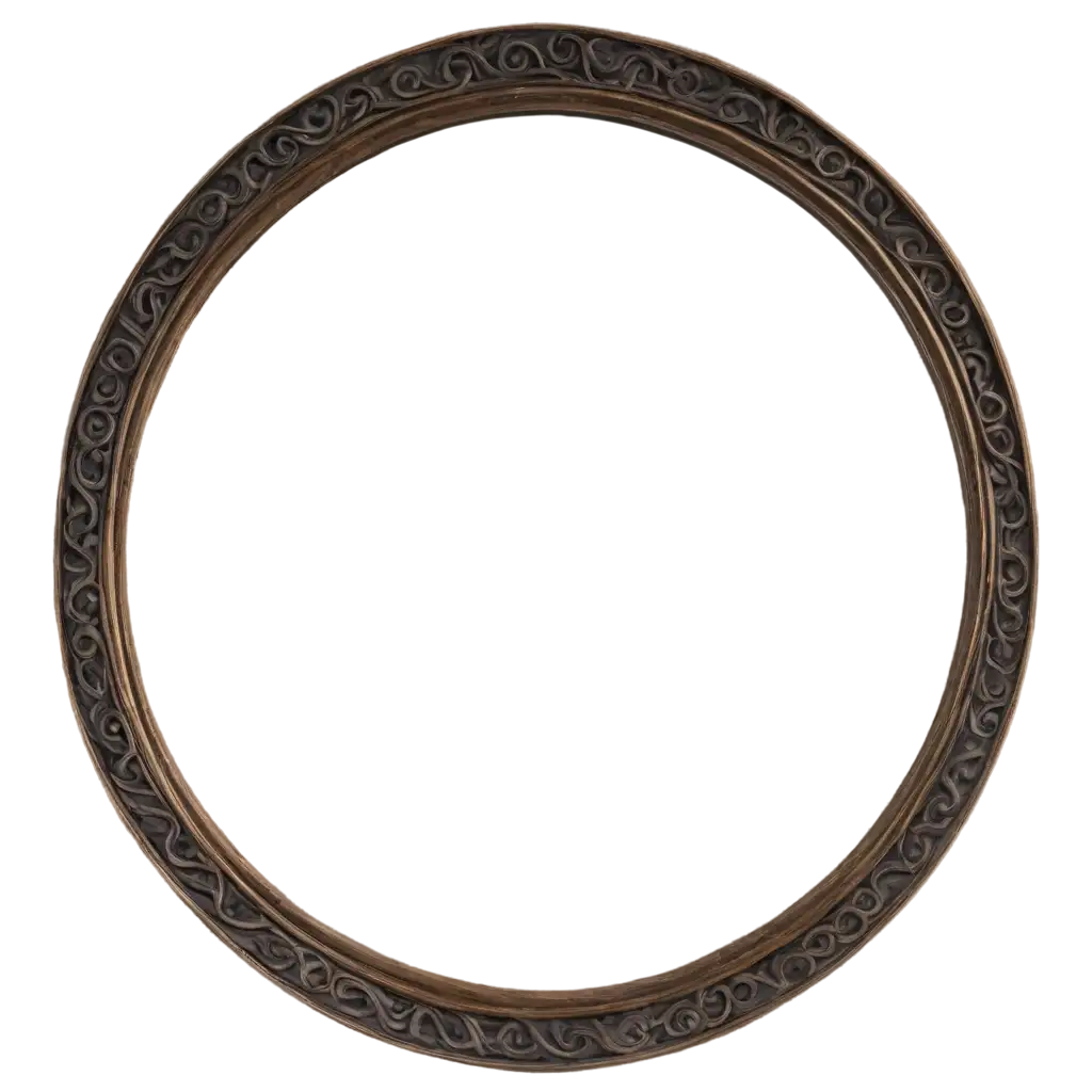 thick medieval circular frame