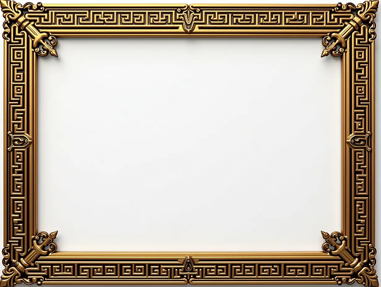 Vintage-Gold-Rectangle-Frame-PNG-for-Web-Presentation-in-Oriental-Style-Perfect-for-Your-Creative-Projects