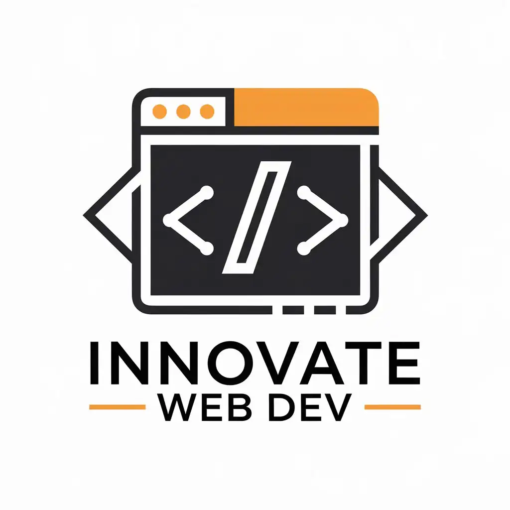 LOGO Design for Innovate Web Dev Modern Vector Graphics with Technology Industry Focus