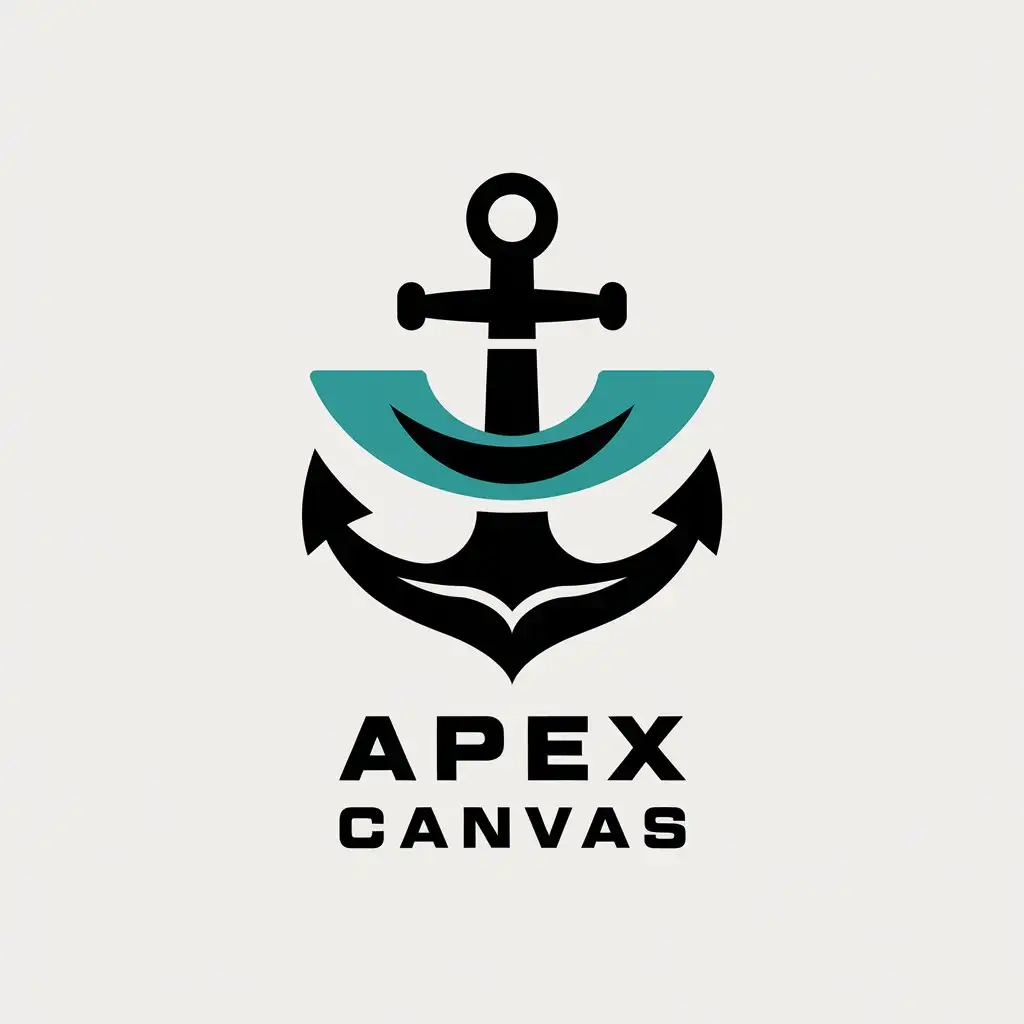 LOGO Design For Apex Canvas Modern Anchor Theme for Boat Sewing Company