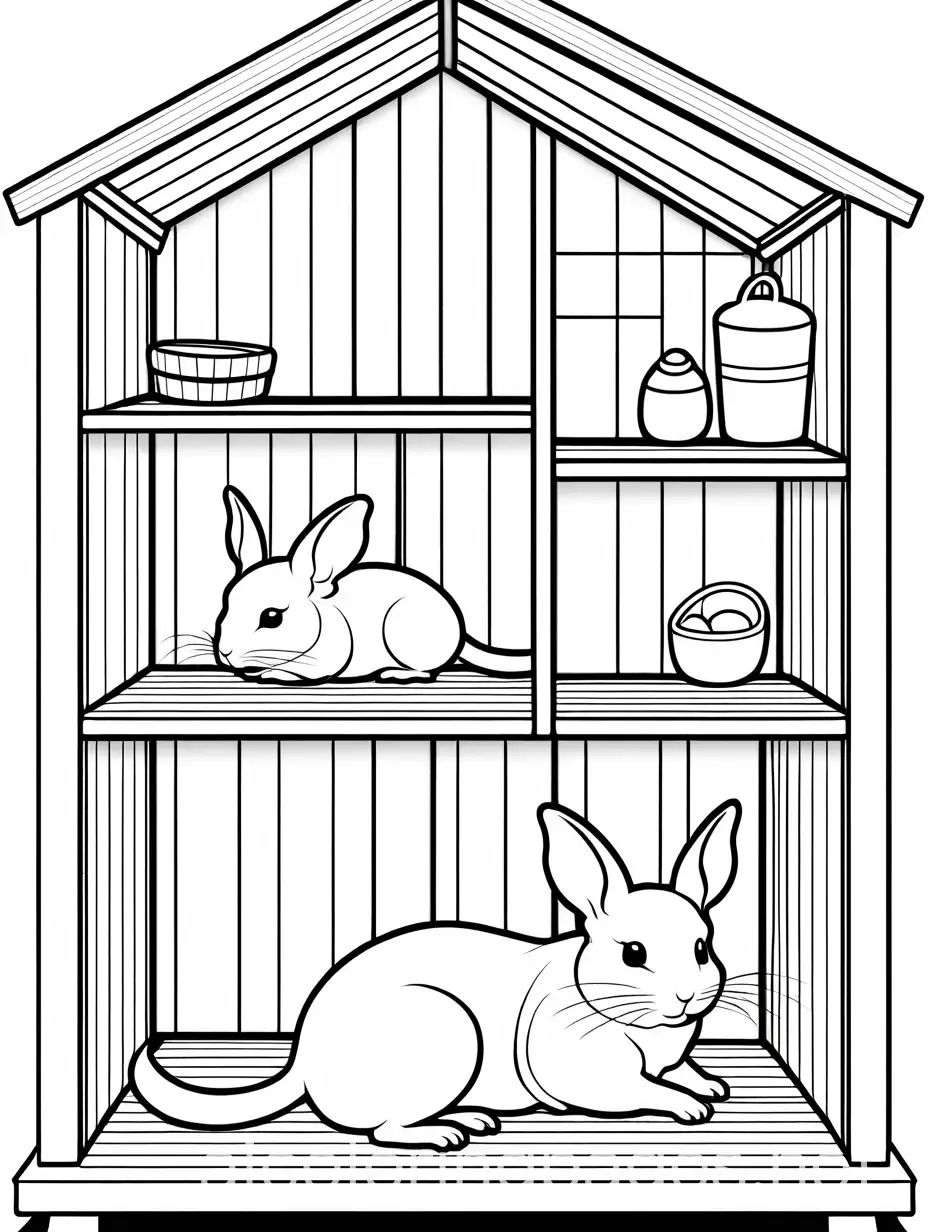 Chinchilla-Cuddling-in-Cozy-Wooden-Hideout