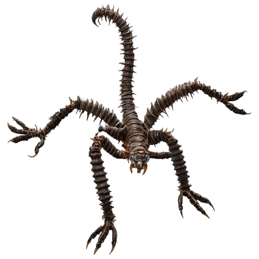 Create-a-PNG-Image-of-a-Millipede-with-Two-Human-Legs-and-Two-Human-Hands